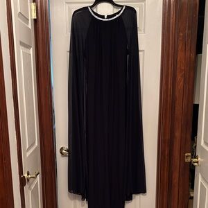 R&M Richards Black Long Sleeve Gown